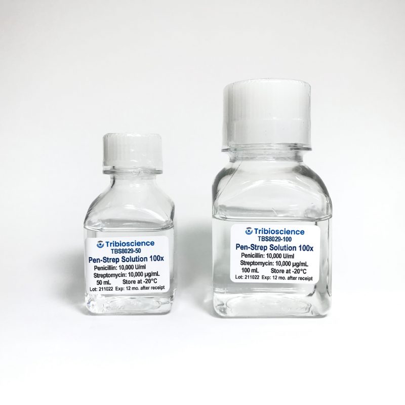 Penicillin-Streptomycin/ Pen-strep, 100X Solution. Pen 10K Unit/mL, Strep: 10mg/mL