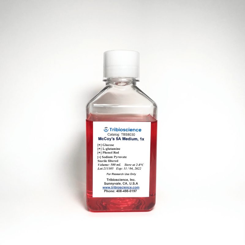 McCoy’s 5A Medium With L-Glutamine, and Phenol Red
