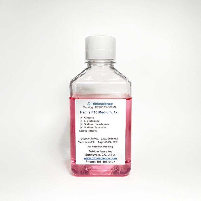 Ham’s F10 medium with L-Glutamine, and Sodium Pyruvate (TBS8033)