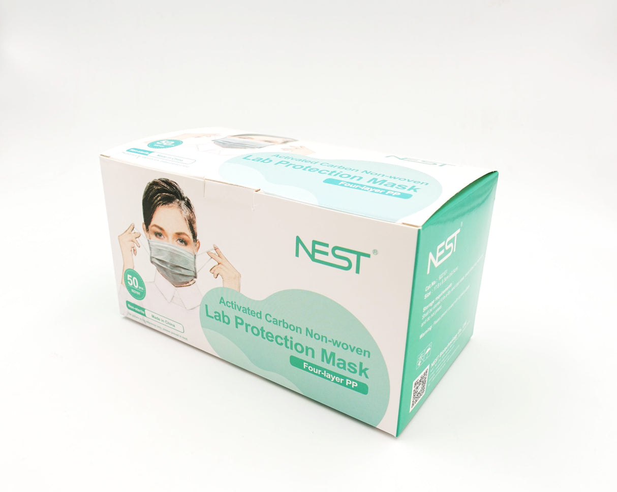 NEST PP non-woven lab protection mask, 50/pk, 500/cs
