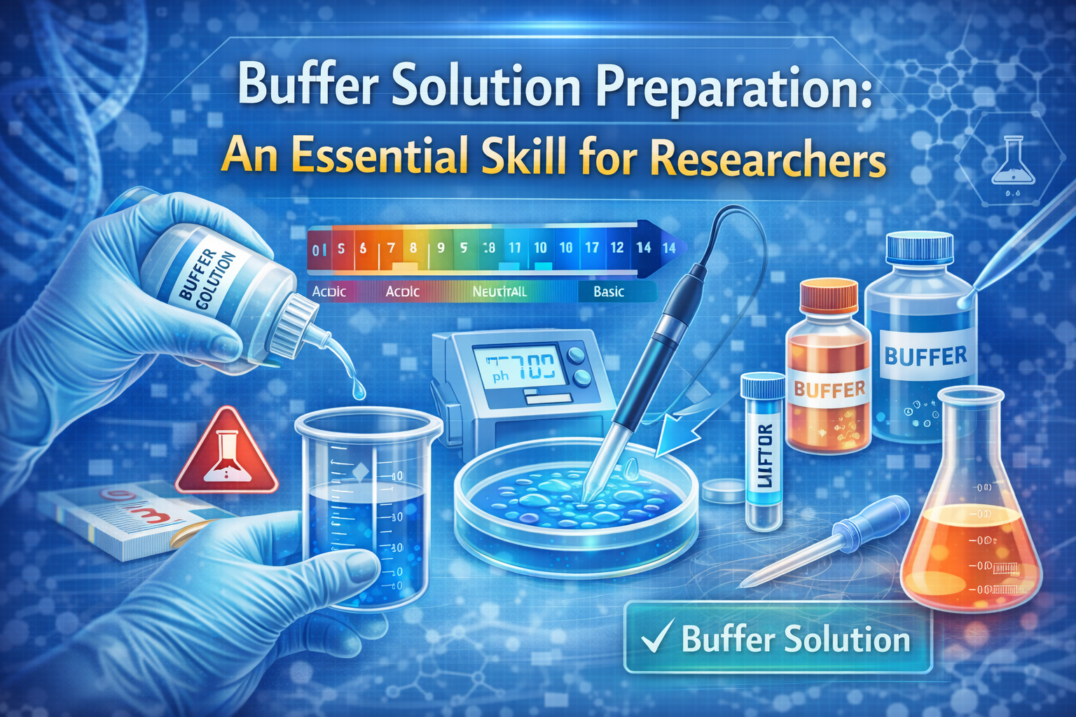 Buffer solution preparation