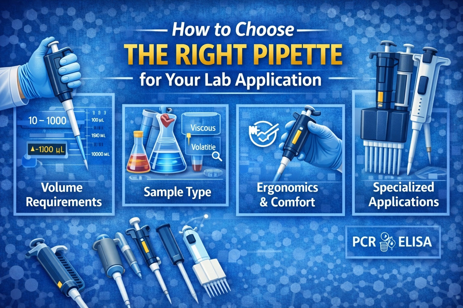 laboratory pipettes