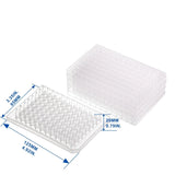 Half-Skirted PCR Plates, 96-Well for 0.2ml Tubes, Clear, 25/Pack