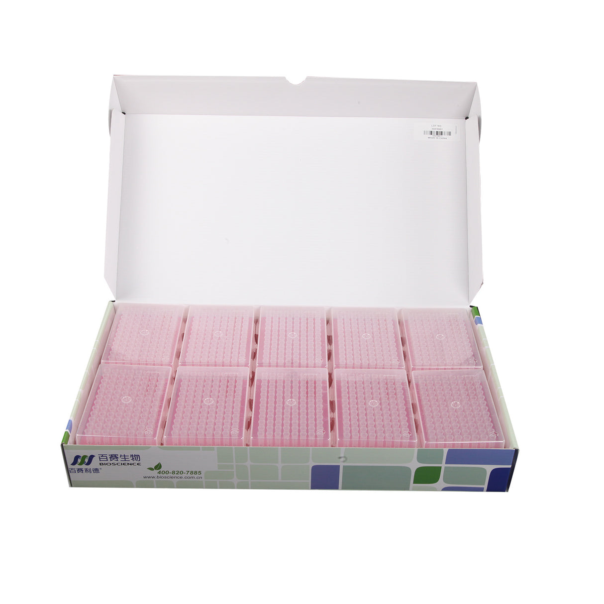 BioLeader Pipette Filter Tips-20uL (Racked), 10 Packs/Bag, 5 Bags/Case