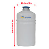 CryoKING® Liquid Nitrogen Tank - 31.5 L/35.5 L, Including 6 Square Racks