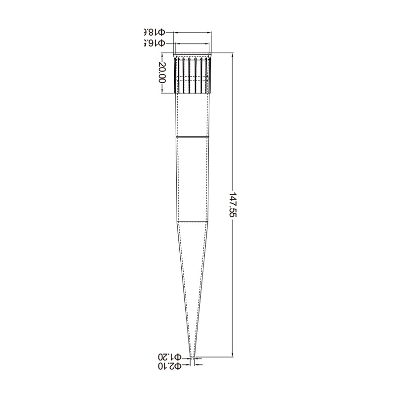 Biologix® 10ml Pipette Tips, PP, Clear, 100/Bag, 10 Bags/Case
