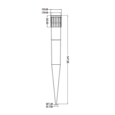 Biologix® 10ml Pipette Tips, PP, Clear, 100/Bag, 10 Bags/Case