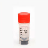 Cryogenic Vials with Bottom Barcode-0.5ml tubes (External Thread) 25/Bag, 500/Pack, 1000/Case