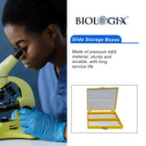 Biologix® Slide Storage Boxes with Foam Lining  (100 Place), 5/Pack, 30/Case