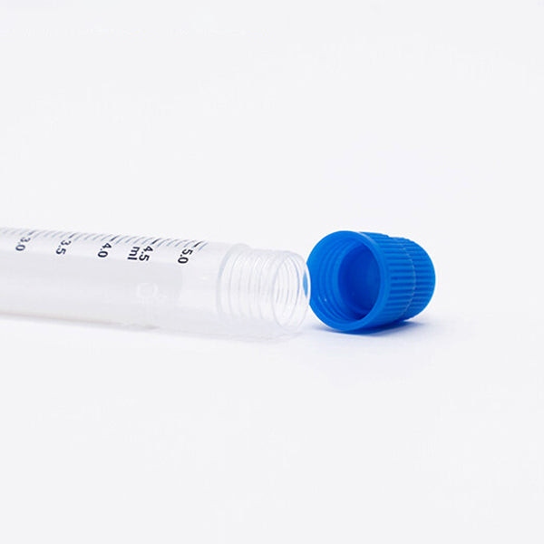 CryoKING®  Cryogenic Vials 5.0ml Plastic Cryogenic sample Tube (External, Non-Barcoded) 25/Bag, 500/Pack, 1000/Case