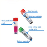 5ml Cryogenic Vials, Side & Bottom Barcoded, External Thread, White, 25/Bag, 1000/Case
