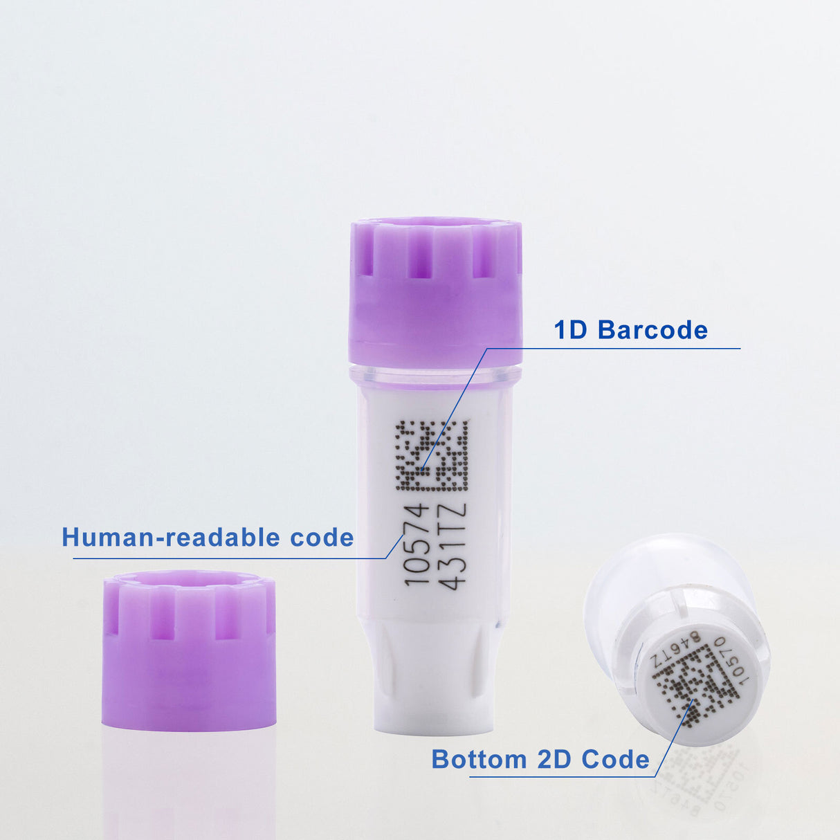 Biologix® SBS Standard Cryogenic Vials External Thread 0.4 ml, 96-Well, 10 Bags/Pack,2 Packs/Case