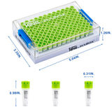 Biologix® SBS Standard Cryogenic Vials External Thread 0.4 ml, 96-Well, 10 Bags/Pack,2 Packs/Case