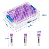 Biologix® SBS Standard Cryogenic Vials External Thread 0.75 ml, 96-Well, Case of 1920