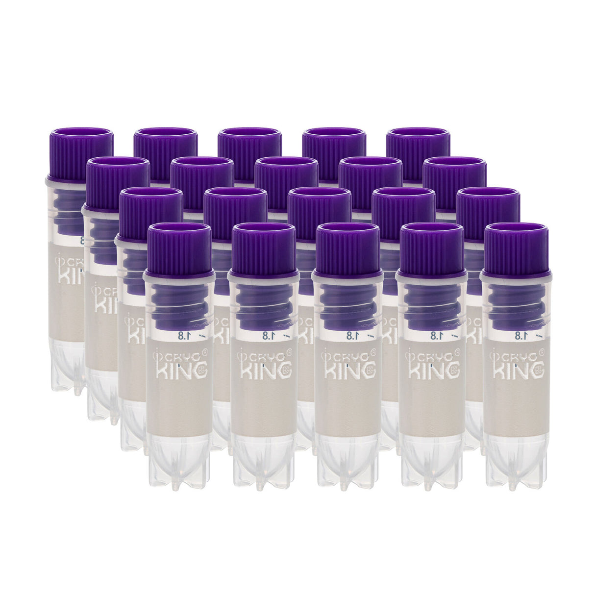Cryogenic Vials-2.0ml tubes (Internal Thread, Non-Barcoded) 25/Bag, 500/Pack, 1000/Case