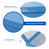CryoKING® ID-Color™ 3.75in Cardboard Freezer Boxes (81 well), 5/Pack, 20/Case