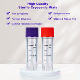 Cryogenic Vials with Side Bardcode-1.0 ml, External Thread, 25/Bag, 500/Pack, 1000/Case