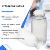 Drosophila Bottles, 8oz (227ml), Round Bottom, Bulk/Tray Package, 100 Pcs/Case
