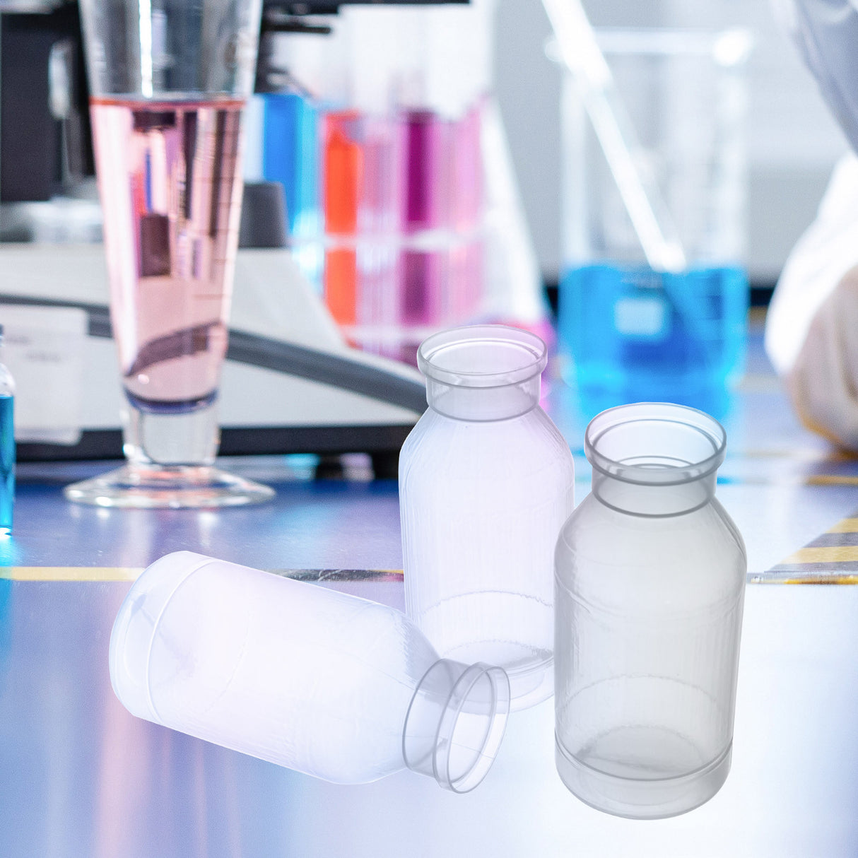 Drosophila Bottles, 8oz (227ml), Round Bottom, Bulk/Tray Package, 100 Pcs/Case