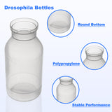 Drosophila Bottles, 8oz (227ml), Round Bottom, Bulk/Tray Package, 100 Pcs/Case