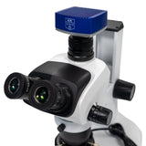 Trinocular Microscope, Eyepiece 10X/23mm(adjustable viewing), With intelligent measuring camera, 1 Pcs/Case