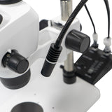 Trinocular Microscope, Eyepiece 10X/23mm(adjustable viewing), With external double goose tube light source, 1 Piece/Case