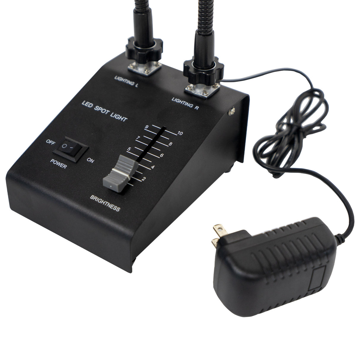 Trinocular Microscope, Eyepiece 10X/23mm(adjustable viewing), With external double goose tube light source, 1 Piece/Case