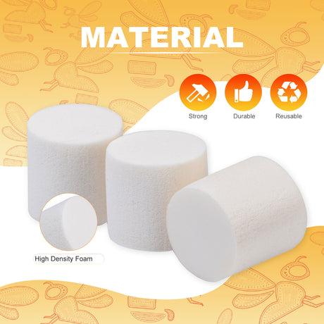 Biologix® Drosophila Closures for Narrow Vials, Densest Sponge, 25*25mm, 100/Bag, 10 Bags/Case