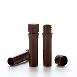 Biologix® Cryovials with Caps, 0.5/2.0ML Cryogenic Vials, Sterile, External, Brown, 50/Bag, 500/Pack, 2000/Case