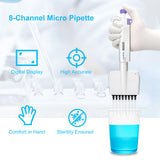 Micropette plus 8 channel mechanical pipettes, adjustable volume