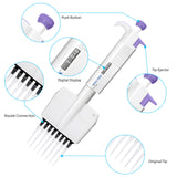 Micropette plus 8 channel mechanical pipettes, adjustable volume