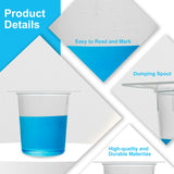 Biologix® Plastic Beakers for Laboratory & Science Experiments-50/100/250/400/800/1000ml, Case of 100