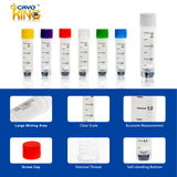 Cryogenic Vials Side & Bottom Barcoded-1.5, External Thread, 25/Bag, 1000/Case