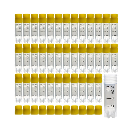Cryogenic Vials-2.0ml tubes (External Thread, Non-Barcoded) 25/Bag, 500/Pack, 1000/Case