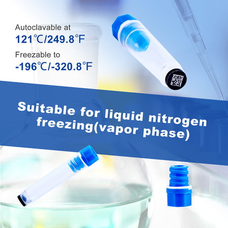 CryoKING® 96-Well SBS Cryogenic Vials-300μl/500μl/750μl/1000ul, 96/Bag, 1920/Case