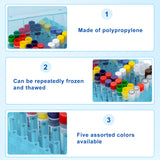 CryoKING® PP Cryogenic Boxes, 2in 100-Well, Assorted Colors, 5/Pack, 20/Case