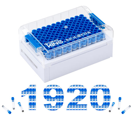 CryoKING® 0.75ml SBS Format Screw Top Minitubes with Caps, 10/Pack, 20/Case