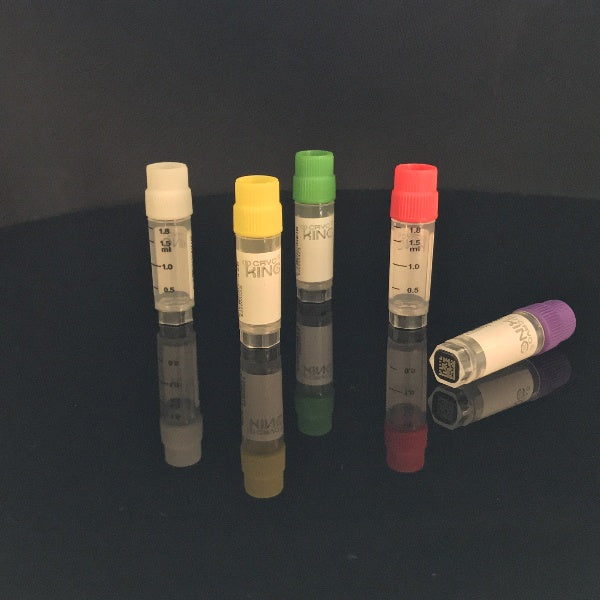 Cryogenic Vials Side & Bottom Barcoded-2.0ml, External Thread, 25 Sets/Bag, 20 Bags/Pack, 2 Packs/Case