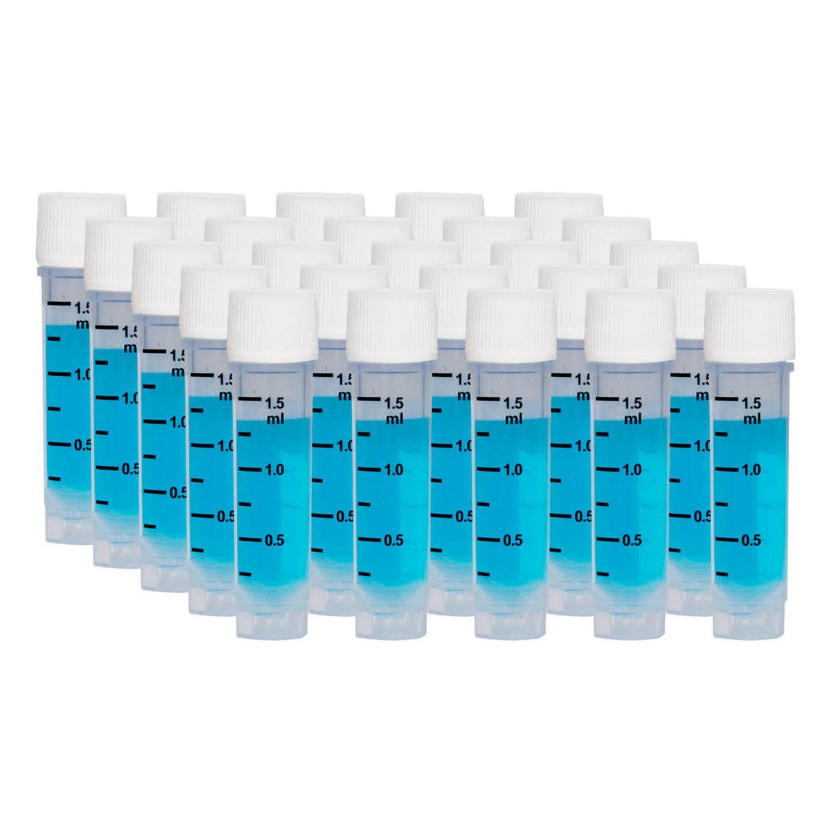 CryoKING® 1.5ml Cryogenic Vials, Self-Standing, 25/Bag, 500/Pack, 1000/Case