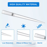 Filter Pipette Tips-10μl, 20ul, 50ul, 100ul, 200ul, 1000ul  Extra-Long, Low Retention, 96/Rack, 4800/Case