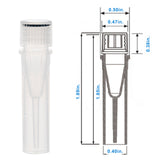 Biologix® 0.5/1.5/2.0ML Cryogenic Vials, External, 50/Bag, 500/Pack, 2000/Case