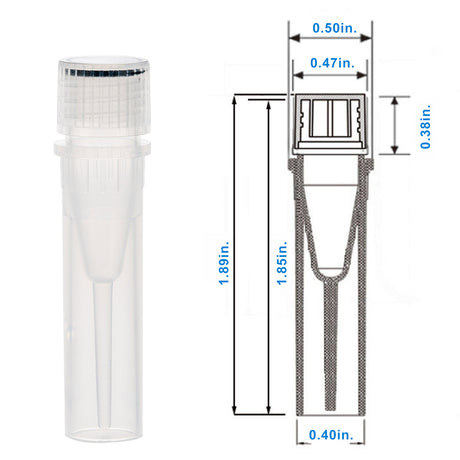 Biologix® 0.5/1.5/2.0ML Cryogenic Vials, External, 50/Bag, 500/Pack, 2000/Case