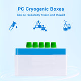 CryoKING® PC Cryogenic Boxes-Assorted color (3.75in. 81-Well) 5/Pack, 20/Case