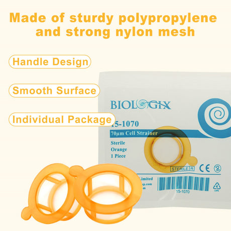 Biologix® Cell Strainers, 40/70/100μm, Individual Package, Case of 100