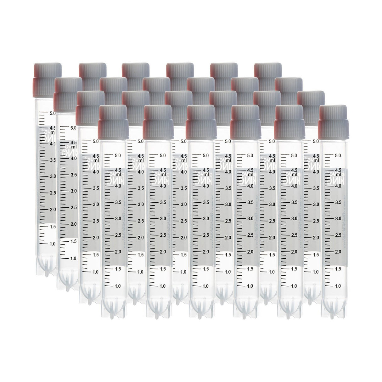 5ml Cryogenic Vials, Side Bardcode, External, 25/Bag, 500/Pack, 1000/Case