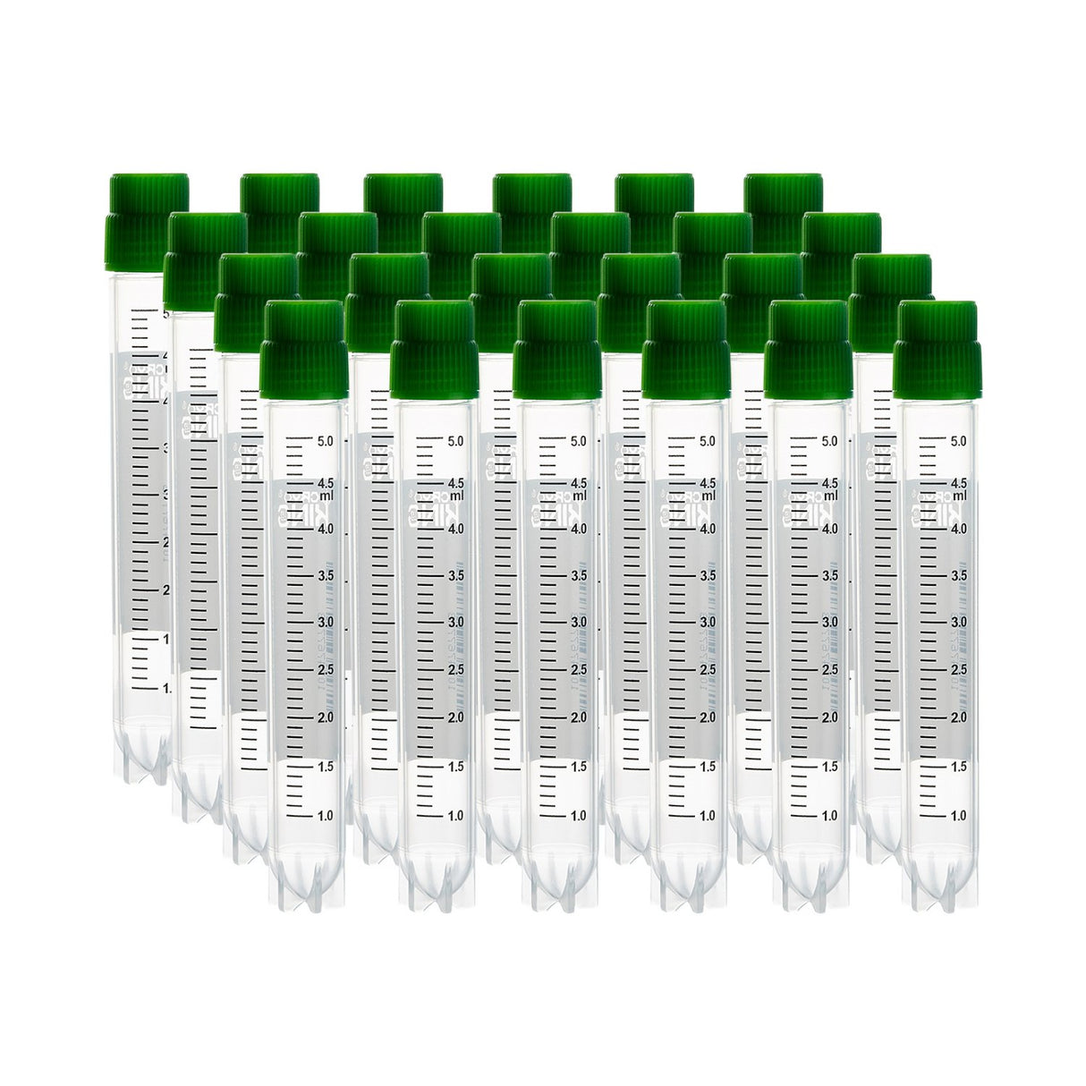 5ml Cryogenic Vials, Side Bardcode, External, 25/Bag, 500/Pack, 1000/Case