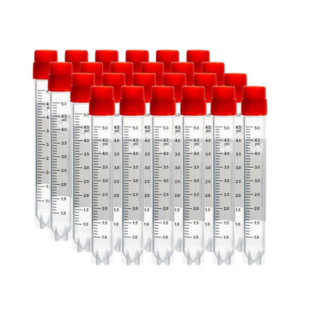 5ml Cryogenic Vials, Side Bardcode, External, 25/Bag, 500/Pack, 1000/Case