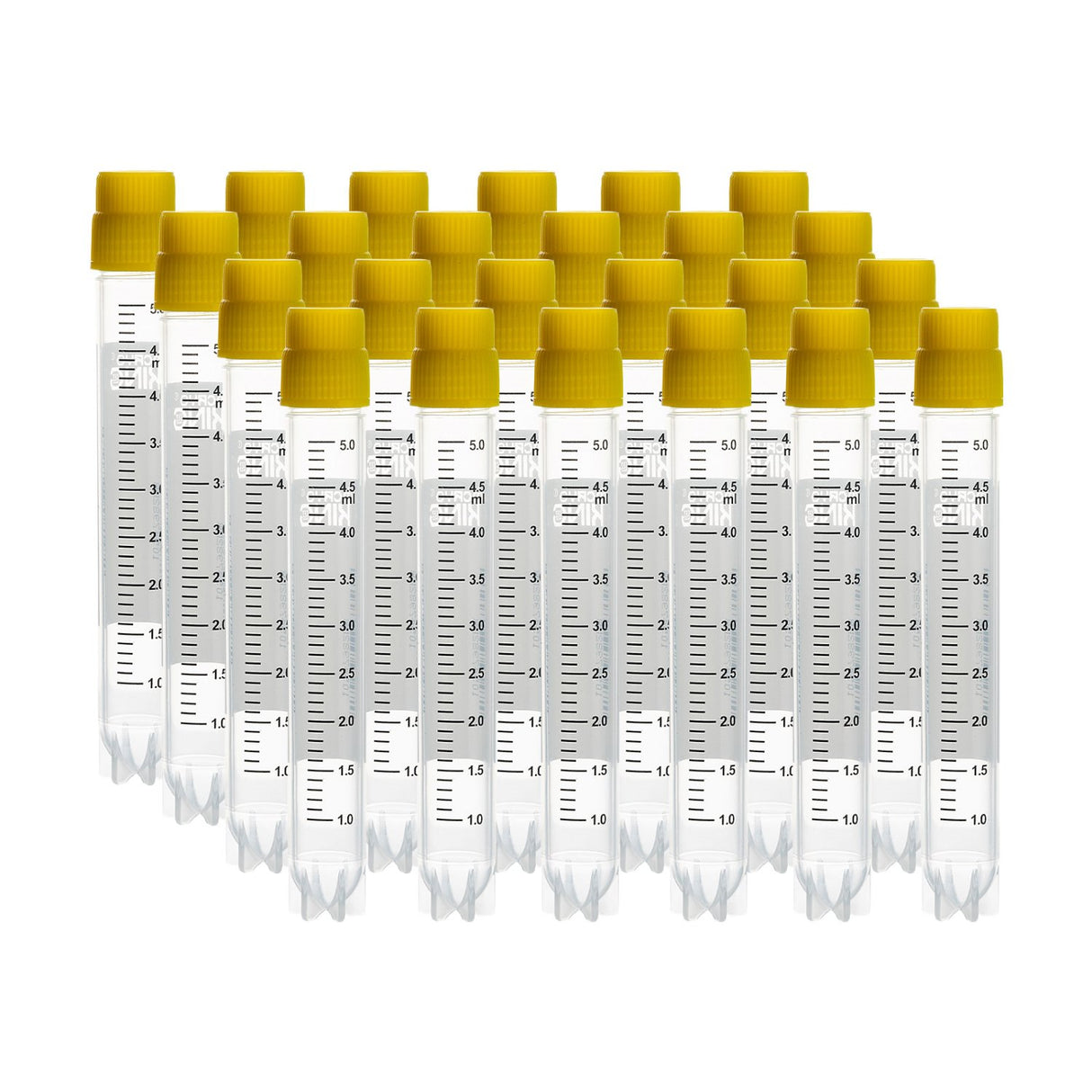 5ml Cryogenic Vials, Side Bardcode, External, 25/Bag, 500/Pack, 1000/Case