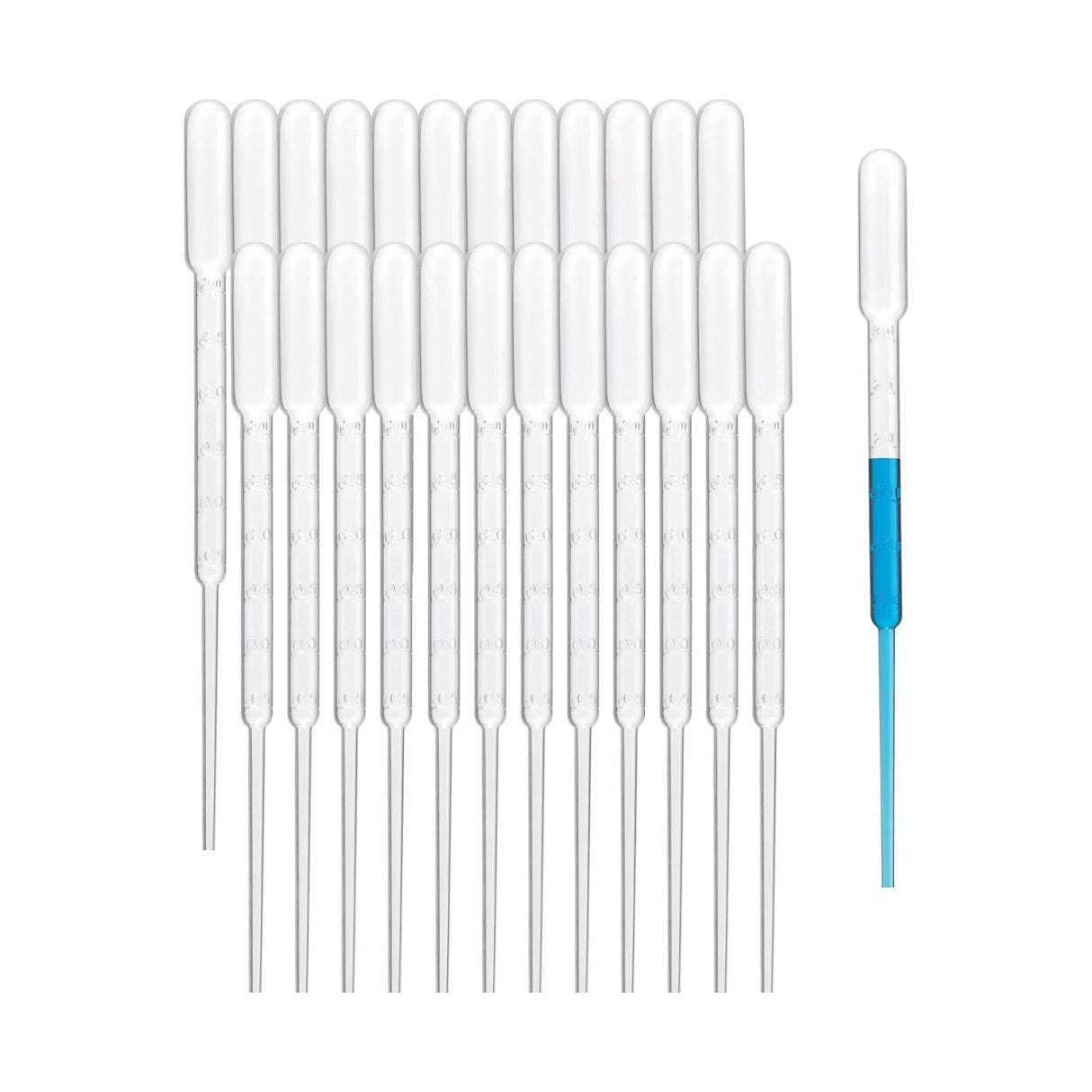 Biologix® 3ml Transfer Pipettes, 183mm Individually Wrapped, 500/Pack, 2000/Case