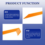 Biologix® Cell Spreaders, L-Shaped, Orange, Sterile, individually wrapped, Case of 500